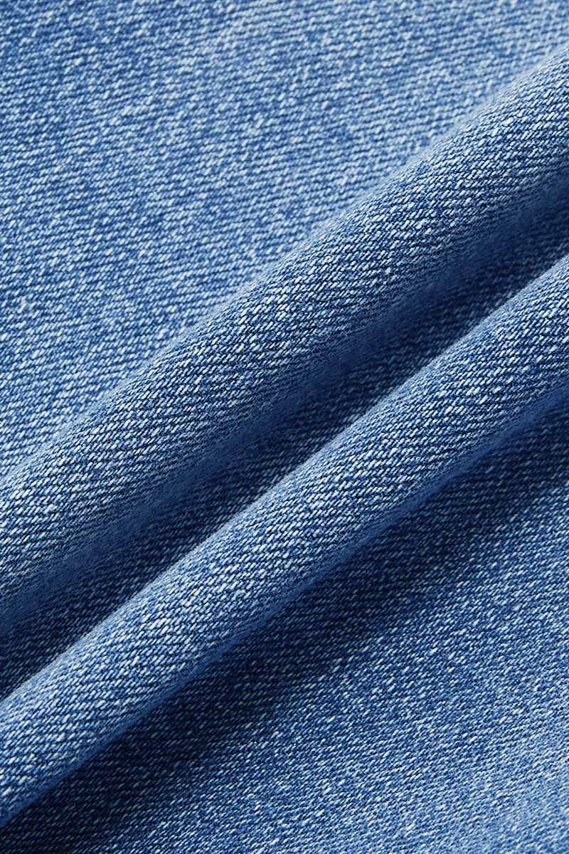 Floral Embroidery Wash Mid Waist Bootcut Jeans