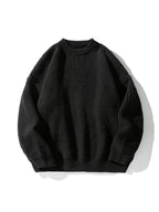 Men's Casual Round Neck Solid Color Knitted Sweater