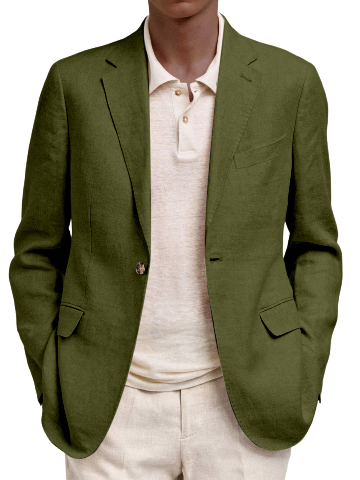 Men's Casual And Comfortable Solid Color Suit Jacket