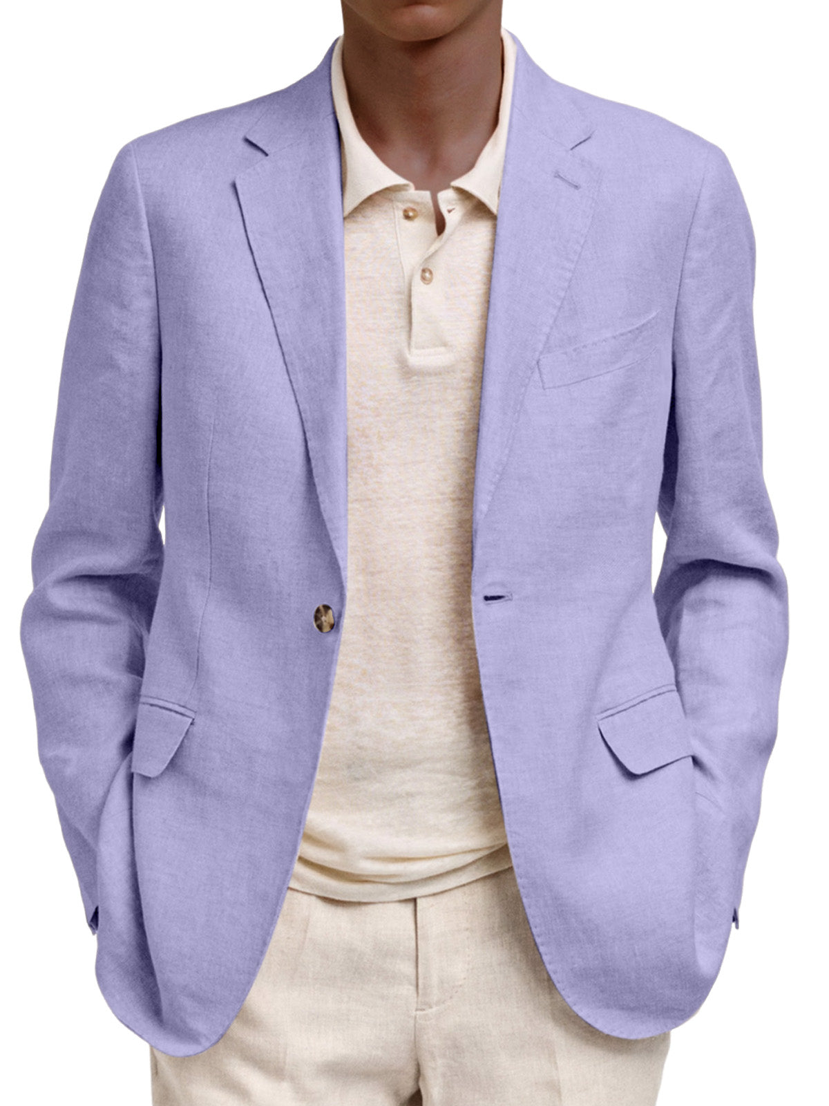 Men's Casual And Comfortable Solid Color Suit Jacket