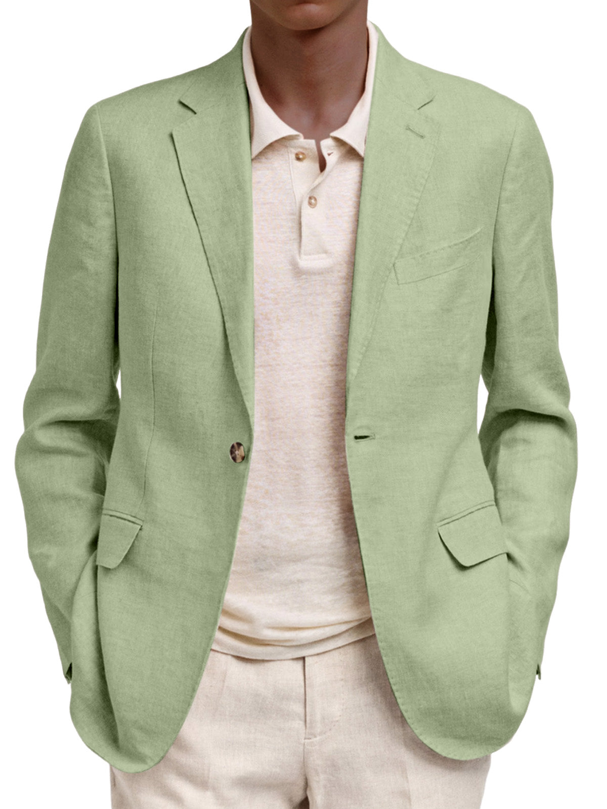 Men's Casual And Comfortable Solid Color Suit Jacket