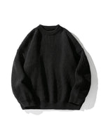 Men's Casual Round Neck Solid Color Comfortable Knitted Sweater