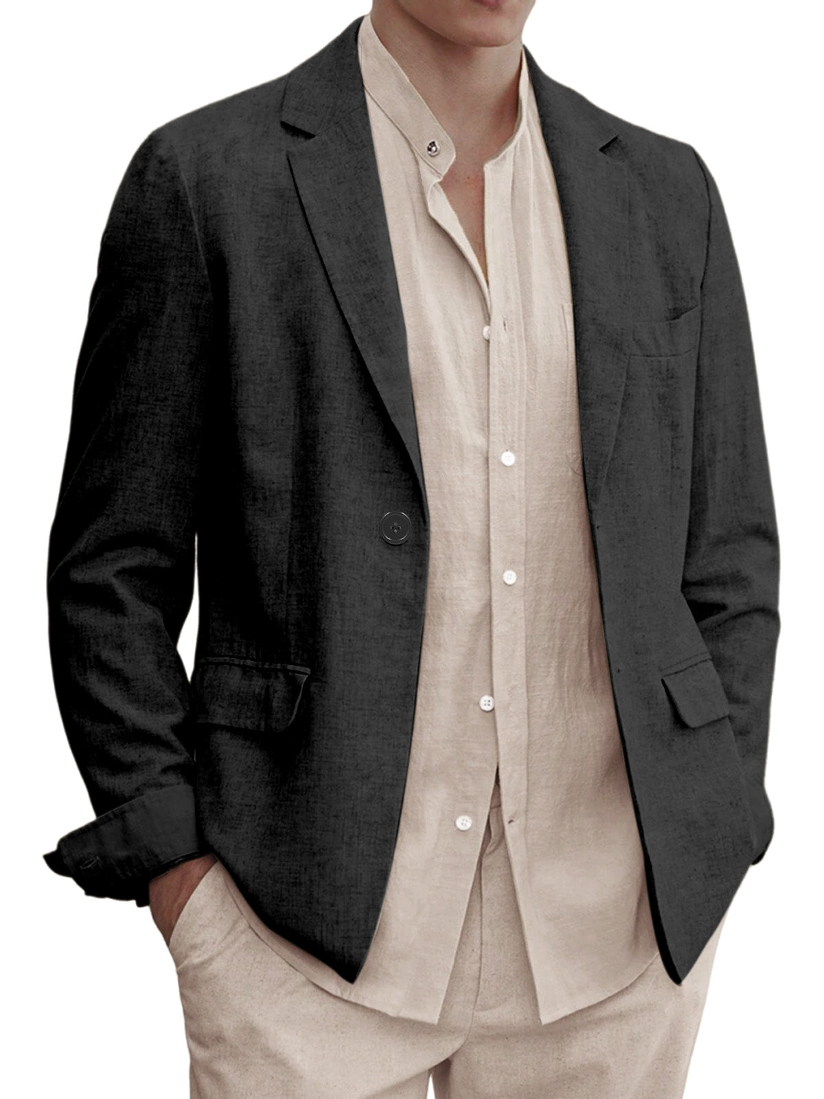 Men's Solid Color Comfortable Everyday Blazer