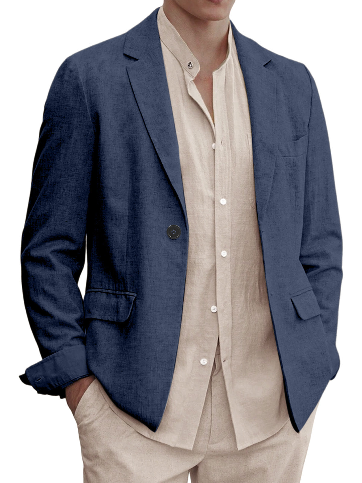 Men's Solid Color Comfortable Everyday Blazer