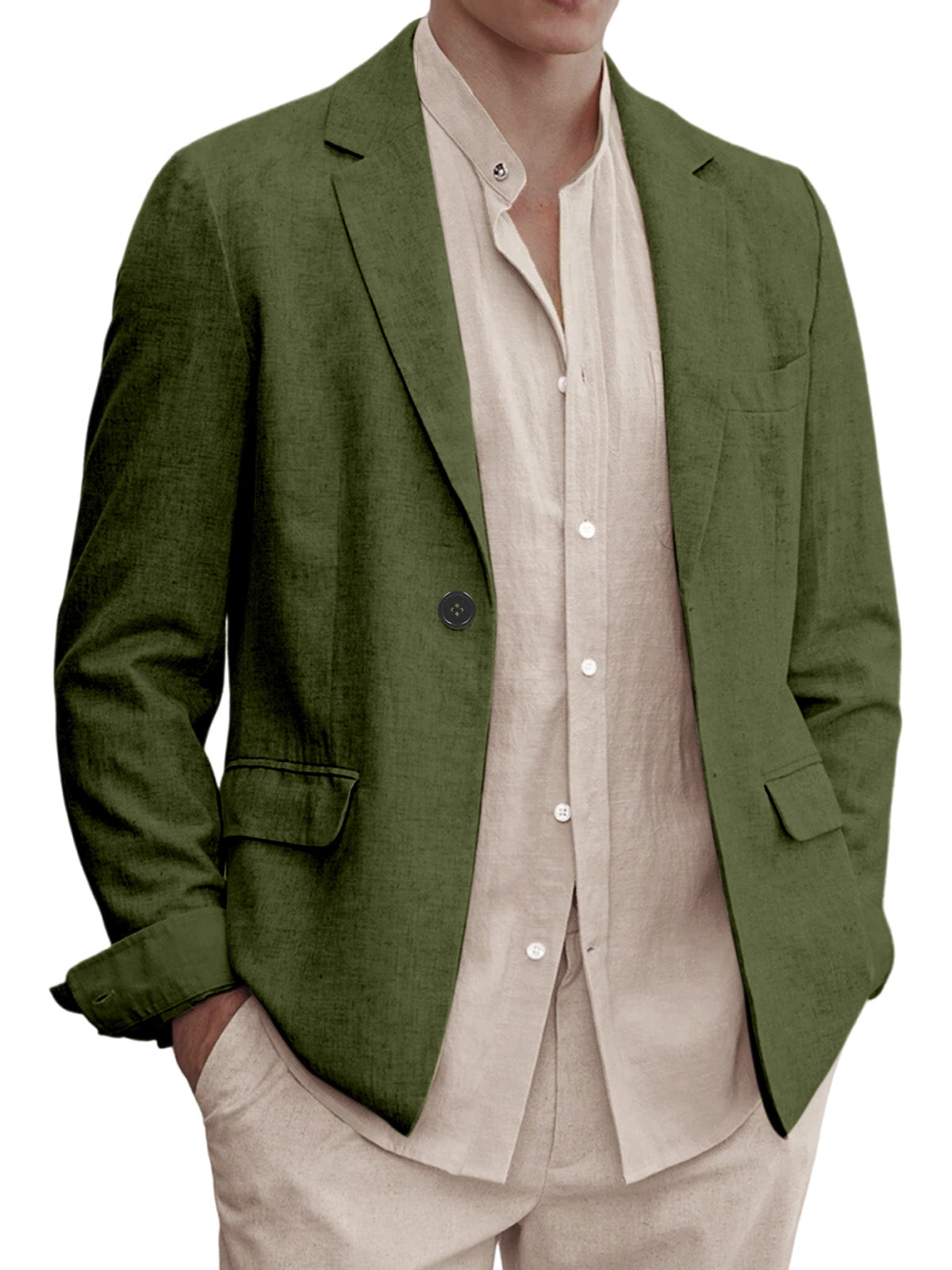Men's Solid Color Comfortable Everyday Blazer
