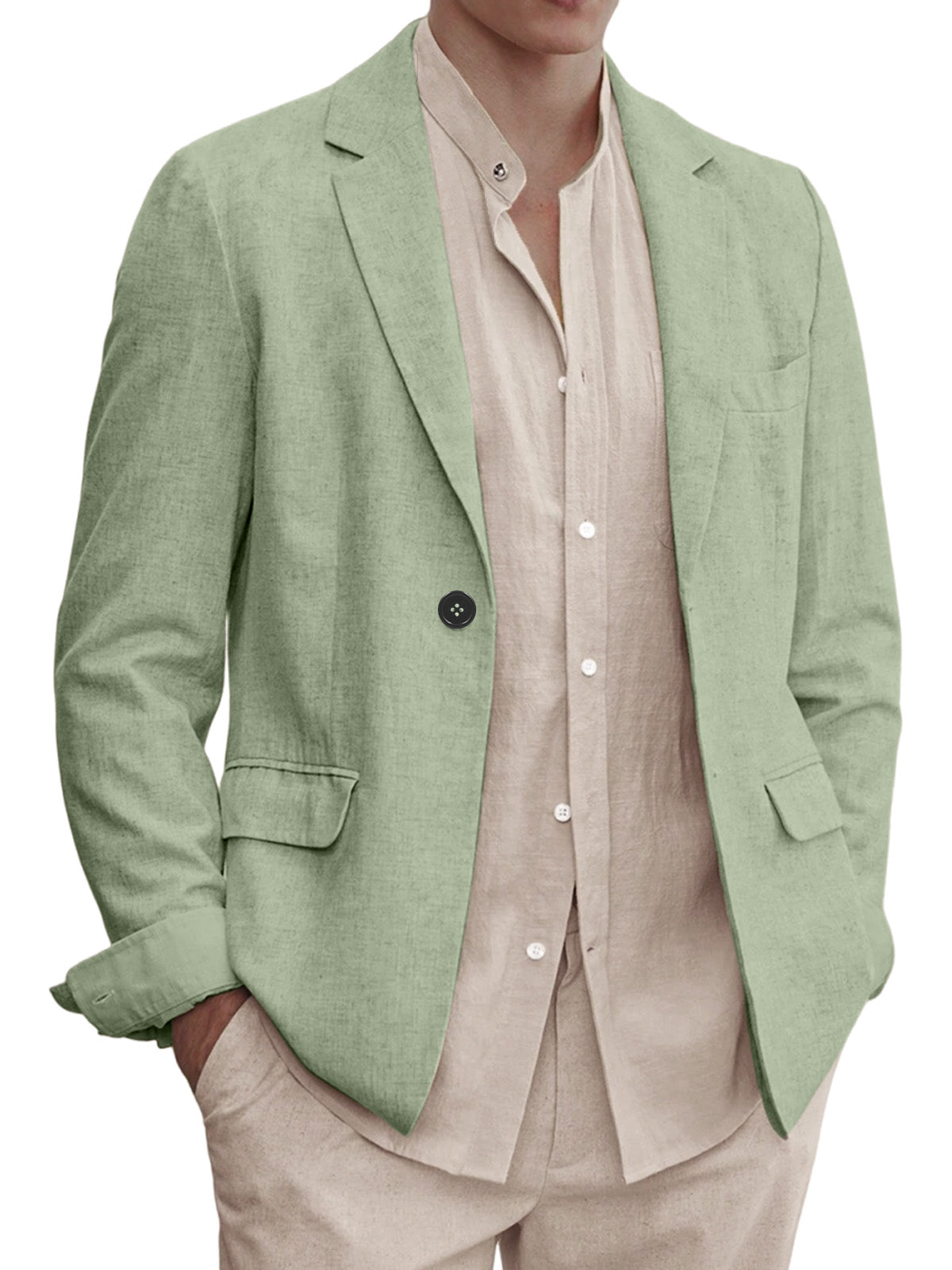 Men's Solid Color Comfortable Everyday Blazer