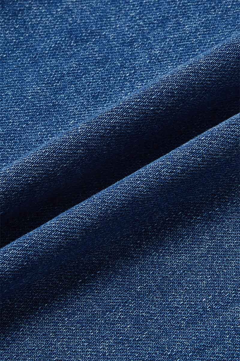Wash Stitch Detail Raw Hem Crop Wide Leg Mid Rise Jeans