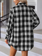Women's Flannel Plaid Button Down Shirts