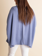 Women's Oversized Half Sleeve Ribbed Top