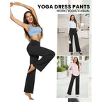 👻𝑯𝒂𝒍𝒍𝒐𝒘𝒆𝒆𝒏 𝑭𝒍𝒂𝒔𝒉 𝑺𝒂𝒍𝒆🎃Women’s High-Waist Wide Leg Pants – Business Casual Yoga Dress Pants with Pockets