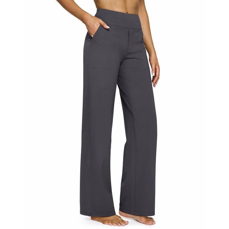 👻𝑯𝒂𝒍𝒍𝒐𝒘𝒆𝒆𝒏 𝑭𝒍𝒂𝒔𝒉 𝑺𝒂𝒍𝒆🎃Women’s High-Waist Wide Leg Pants – Business Casual Yoga Dress Pants with Pockets