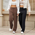 Women Wide Leg Sweatpants with Pockets Yoga Pants Casual Lounge Trousers
