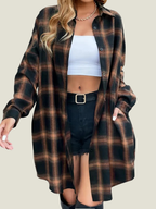 Women's Button Down Plaid Flannel Shirts