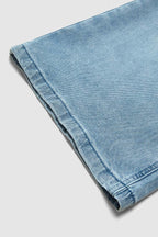 Wash High Waist Straight Leg Capri Jeans Without Belt