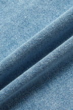 Wash High Waist Straight Leg Capri Jeans Without Belt