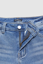 Wash Straight Leg Low Rise Jeans