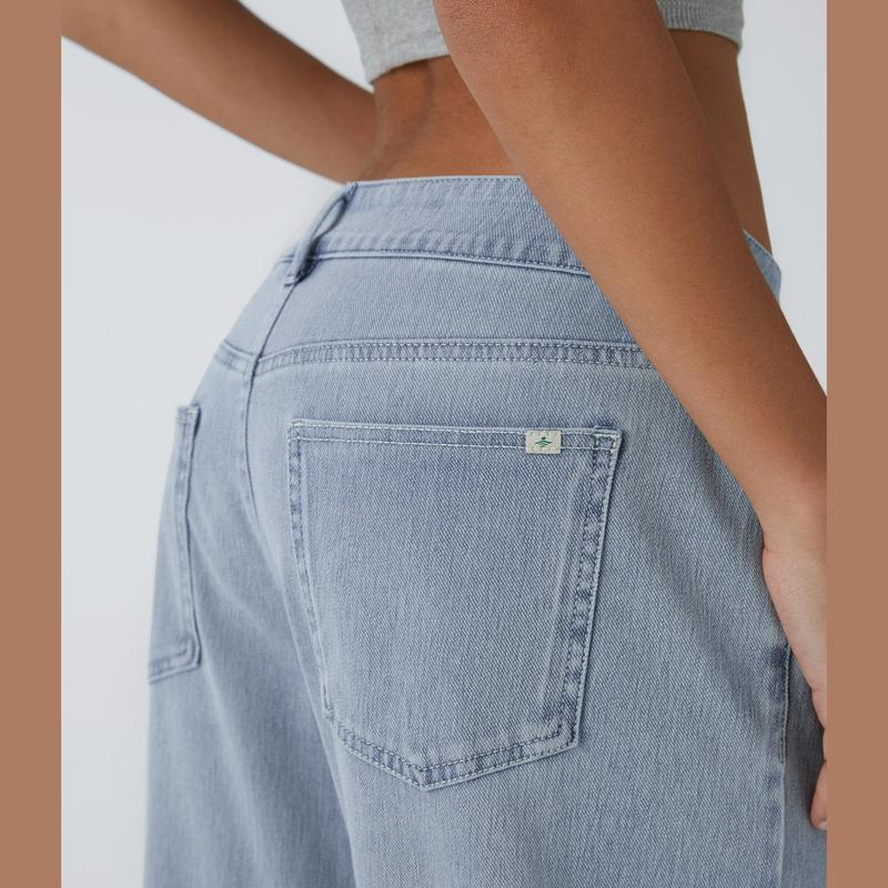 𝑯𝒂𝒍𝒍𝒐𝒘𝒆𝒆𝒏 𝑺𝒂𝒍𝒆🎃Flex Asymmetric Low Rise Zipper Pockets Baggy Wide Leg Washed Casual Jeans