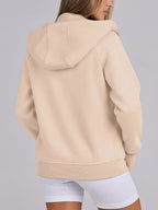 Women's Zip Up Drawstring Hoodie Jacket