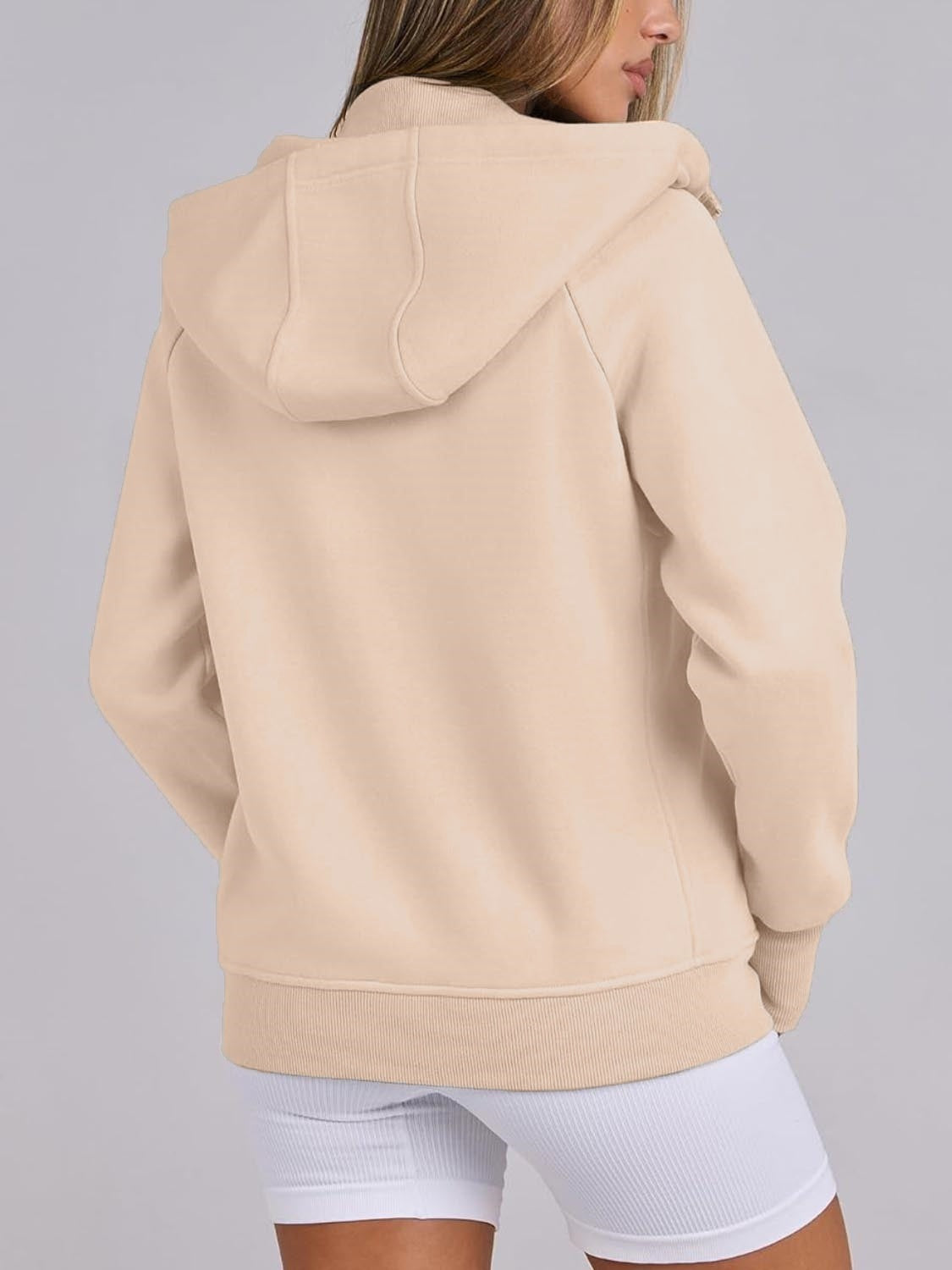 Women's Zip Up Drawstring Hoodie Jacket